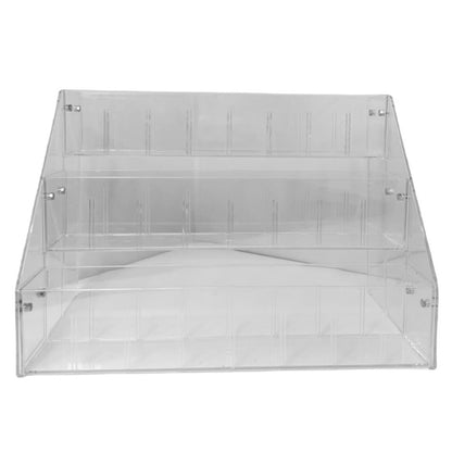 Spacious 3-Layer Display Shelf for Labubu Dolls and Handmade Blind Boxes, Stepped Transparent Acrylic Storage Solution - Smart Savvy