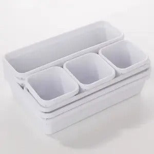 8pcs/set Adjustable Drawer Organizer Box Trays Make Up Cosmetics Sundries Divider Holder Kitchen Bathroom Closet Jewellery Box eprolo