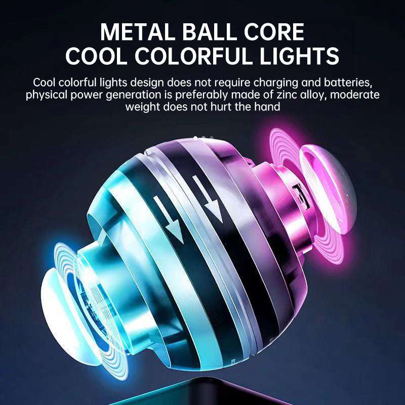 Auto-Counter Gyro Ball, a wrist exerciser with LED. Also named Wrist Power Gyro Ball, it builds arm strength for workouts. - Smart Savvy