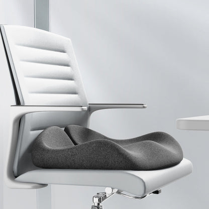 Memory Foam Coccyx Cushion. Alleviates tailbone/sciatica/back pain. Non - slip for office/car seats. - Smart Savvy