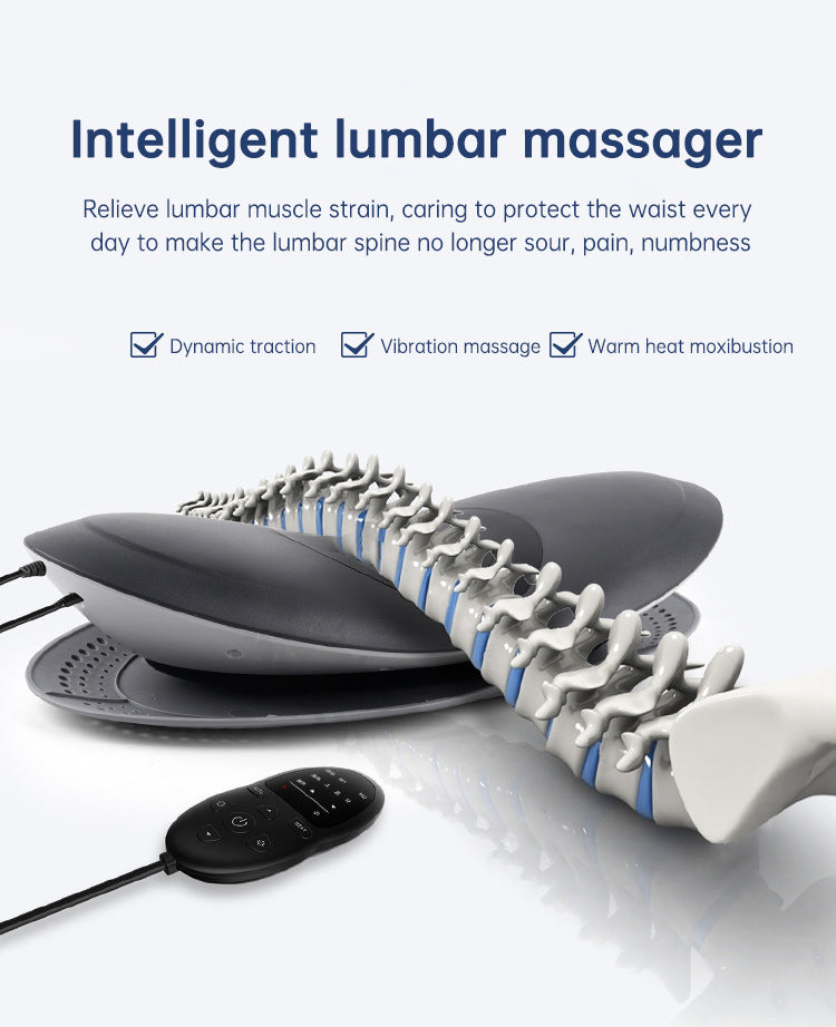Smart Heated Back Massager with Air Traction & Infrared Therapy – Relieve Lower Back Pain Fast - Smart Savvy
