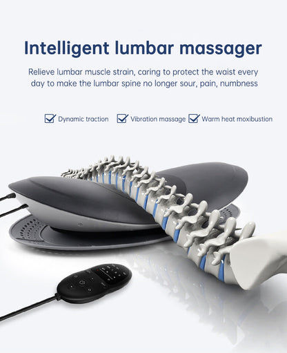Smart Heated Back Massager with Air Traction & Infrared Therapy – Relieve Lower Back Pain Fast - Smart Savvy