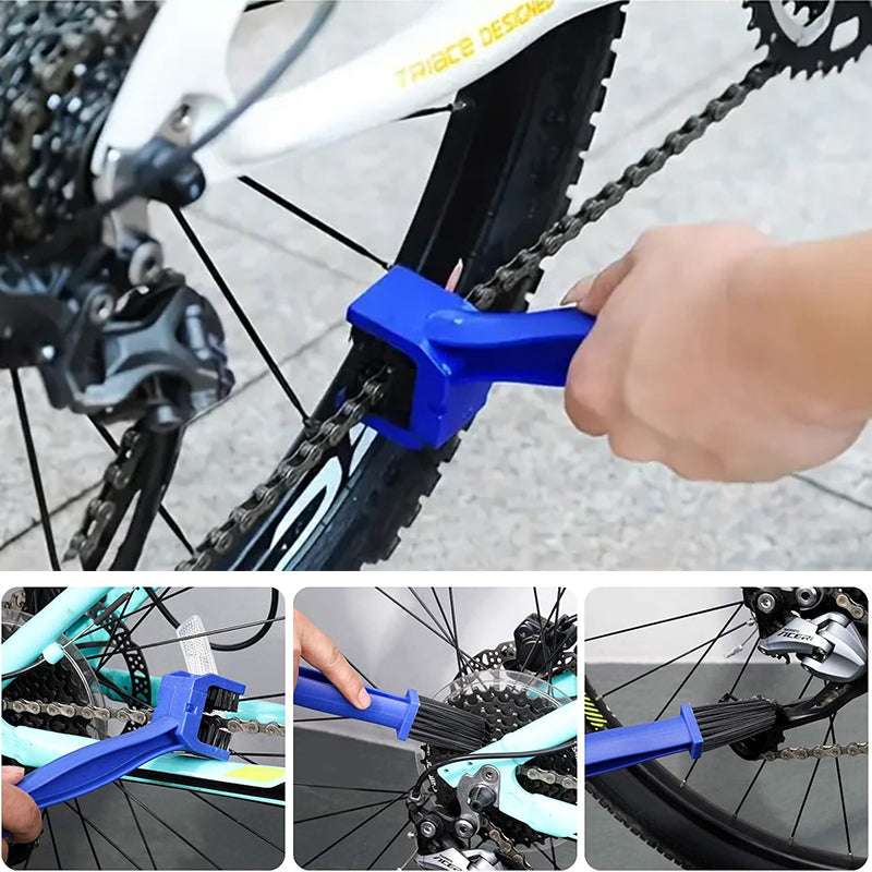 Cleaning Brush, Ideal for motorcycle & bicycle chain and electric car flywheel maintenance, a practical bike accessory. - Smart Savvy
