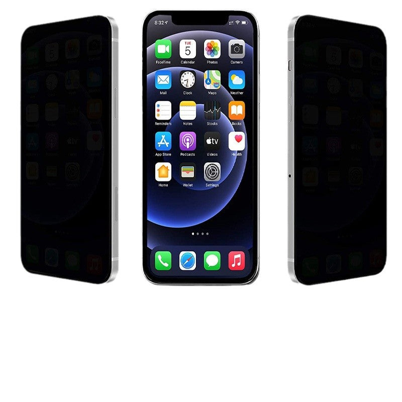 Tempered Glass Privacy Screen Protector with Lens Film for iPhone 14 13 12 11 16 Pro eprolo