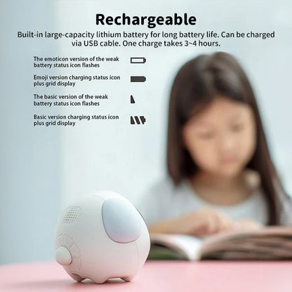 Cute Cartoon Digital Alarm Clock with Light and Emotion Function for Kids eprolo