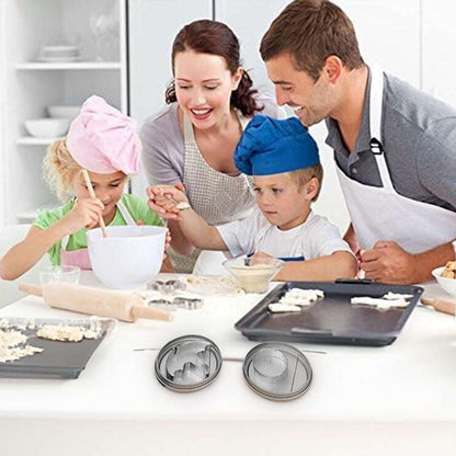 Sugar Candy Tools: Stainless Cutters, Choco Molds, Umbrella Cutter, 6 - pce Biscuit Kit for Fam & Party - Smart Savvy