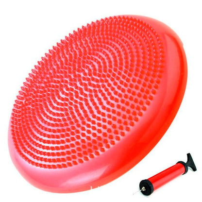 PVC Inflatable Yoga Massage Ball Fitness Yoga Balancing Ball Pad Training Cushion Stability Exercise Point Massage Mat Ball Dish eprolo