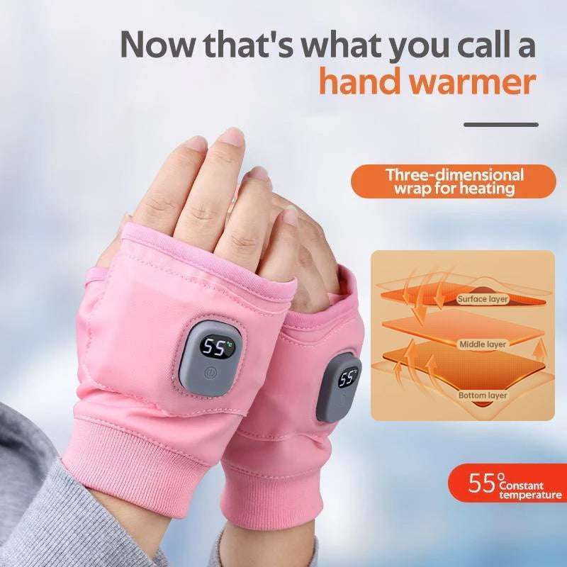1 Pair of Rechargeable Winter Heated Gloves. USB-powered, great for outdoor activities like cycling, skiing, and motorcycling. - Smart Savvy
