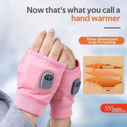 1 Pair of Rechargeable Winter Heated Gloves. USB-powered, great for outdoor activities like cycling, skiing, and motorcycling. - Smart Savvy