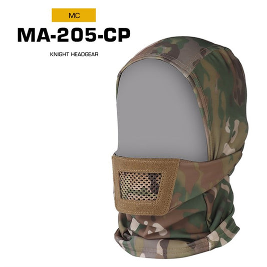 Men's Airsoft Mask, also a balaclava, for paintball, hunting, cycling. Knight style, full face protection. - Smart Savvy