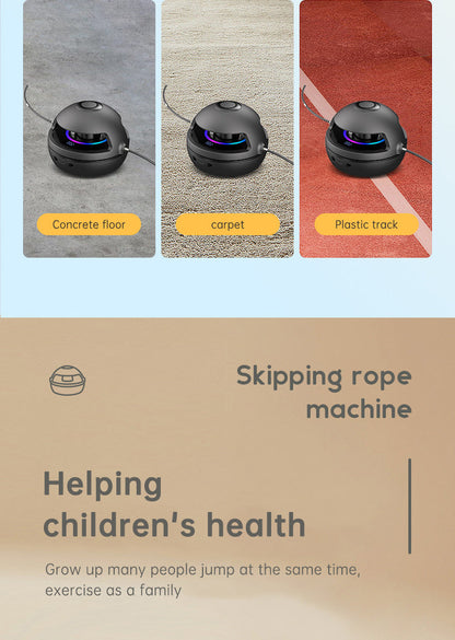 Smart Rope Skipping Machine Smart Jump Rope Machine 10-level Speed Adjustment Led Seven-color Light Wireless Music Function eprolo