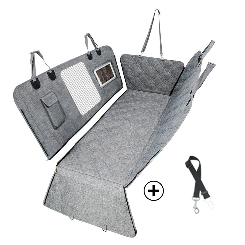 Divisible Waterproof Car Seat Pad for Rear Seats - Suitable for Pets and Humans, Thickened and Water-Resistant Automotive Backseat Pet Pad - Smart Savvy