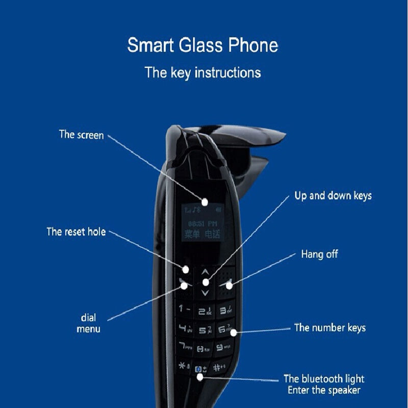 Bluetooth Smart phone camera glasses Wearable dial call Digital camera video record smart glasses G5 eprolo