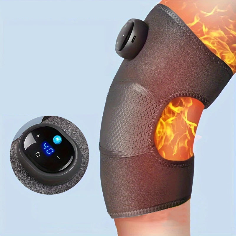 Electric heating knee pad self heating knee massager for keeping warm and treating pain in the knee joints of elderly cold legs - Smart Savvy