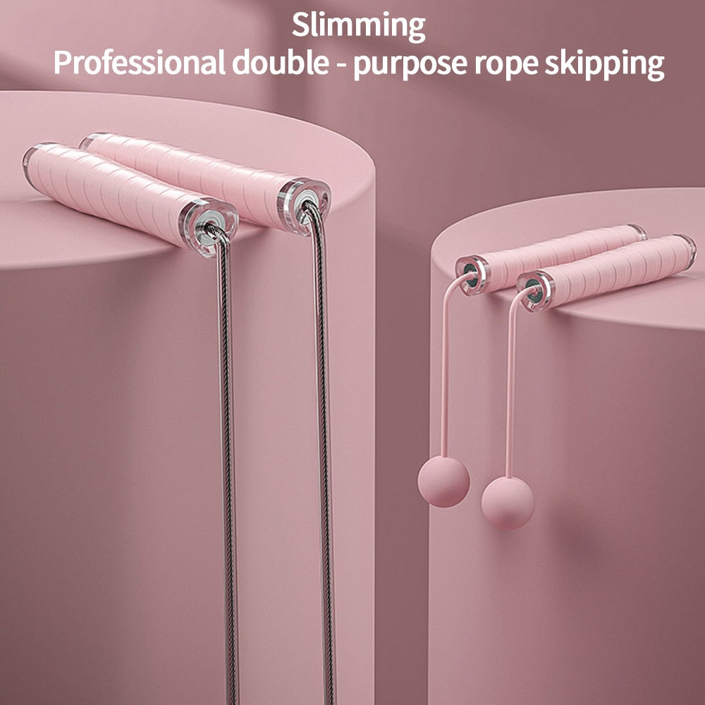 Cordless Double Use Electronic Skipping Rope Gym Fitness Cordless Skipping Smart Rope Jump Rope Digital Counting Speed Skipping eprolo