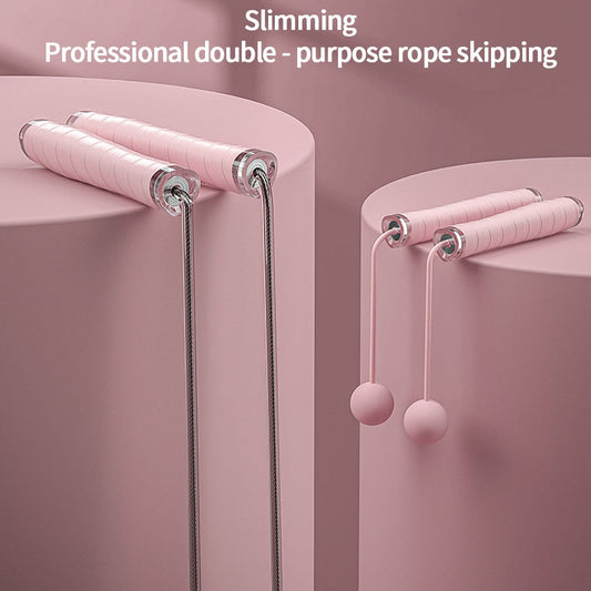Cordless Double Use Electronic Skipping Rope Gym Fitness Cordless Skipping Smart Rope Jump Rope Digital Counting Speed Skipping eprolo