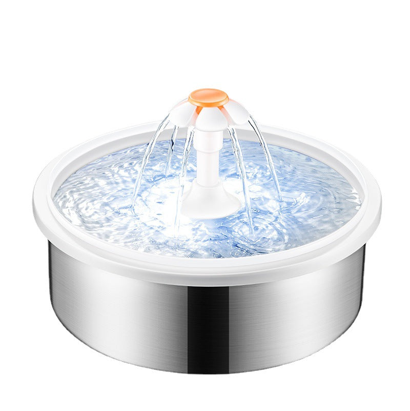 Stainless Steel Pet Fountain Large Capacity Water Circulation Drinking Water Dispenser Silent Water Feeder Pet Water Dispenser eprolo