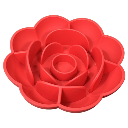 New Portable Dog Bowl Pet Feeder Licking Silicone Dog Bowl Slow Feeder Flower eprolo