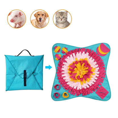 Dog Pet Snuffle Mat Washable Dog Training Blanket Dogs Smelling Mat IQ Training Pressure Releasing Nose Work Toy eprolo