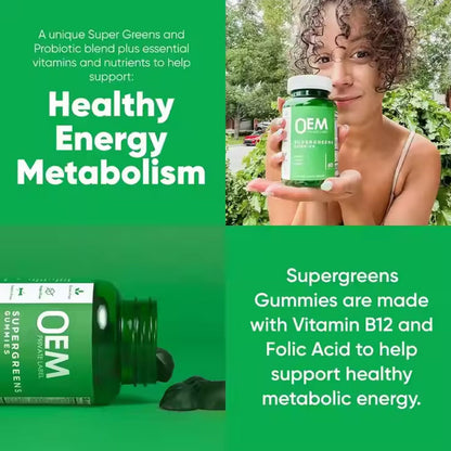 Vegetarian chlorophyll gummies super green vitamin gummies - Smart Savvy