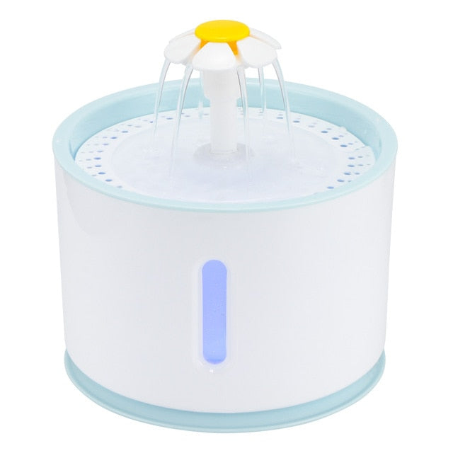 2.4L Automatic Pet Cat Water Fountain with LED Electric USB Dog Cat Pet Mute Drinker Feeder Bowl Pet Drinking Fountain Dispenser eprolo