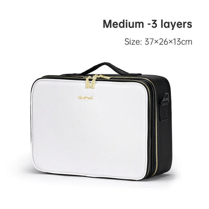 PU portable zipper pouch leather makeup organizer waterproof zipper pouch with handle eprolo