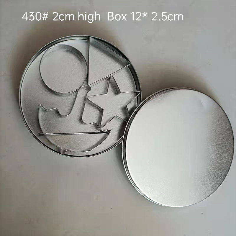 Sugar Candy Tools: Stainless Cutters, Choco Molds, Umbrella Cutter, 6 - pce Biscuit Kit for Fam & Party - Smart Savvy