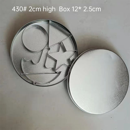 Sugar Candy Tools: Stainless Cutters, Choco Molds, Umbrella Cutter, 6 - pce Biscuit Kit for Fam & Party - Smart Savvy