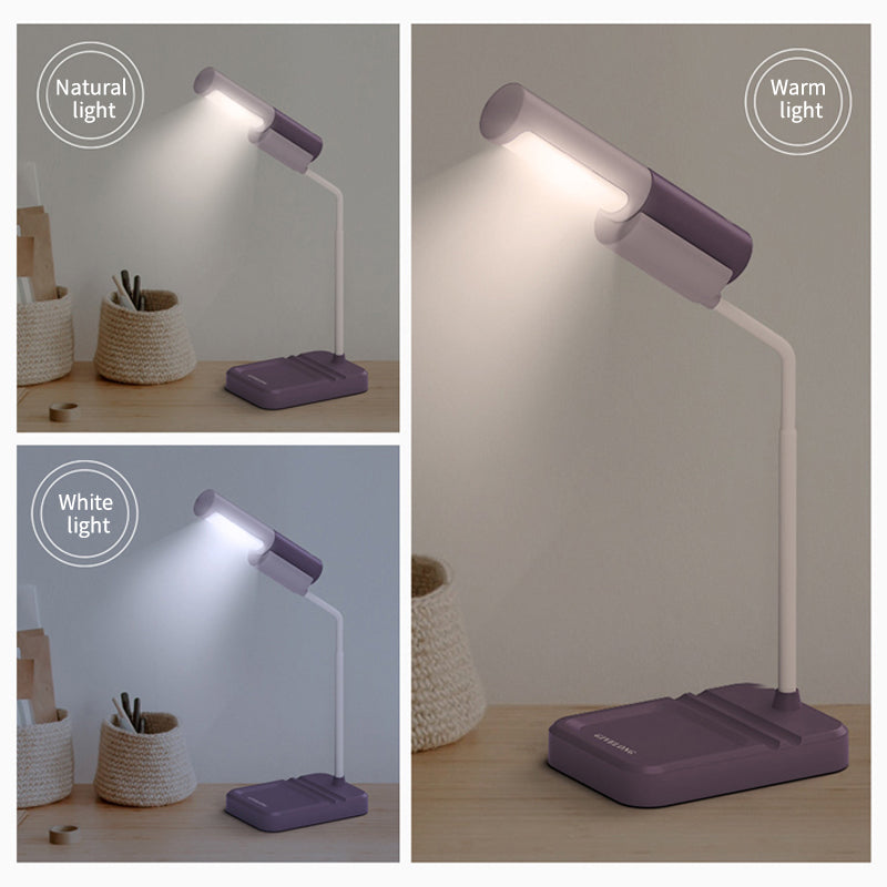 New LED Simple Eye Protection Desk Lamp USB Rechargeable Infinitely Variable Light Student Reading Desktop Small Desk Lamp eprolo