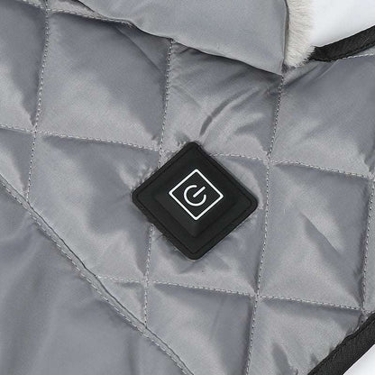 Heated Pet Clothing - New Fashion Warm Dog Cotton Jacket with Short Rabbit Fur - Smart Savvy