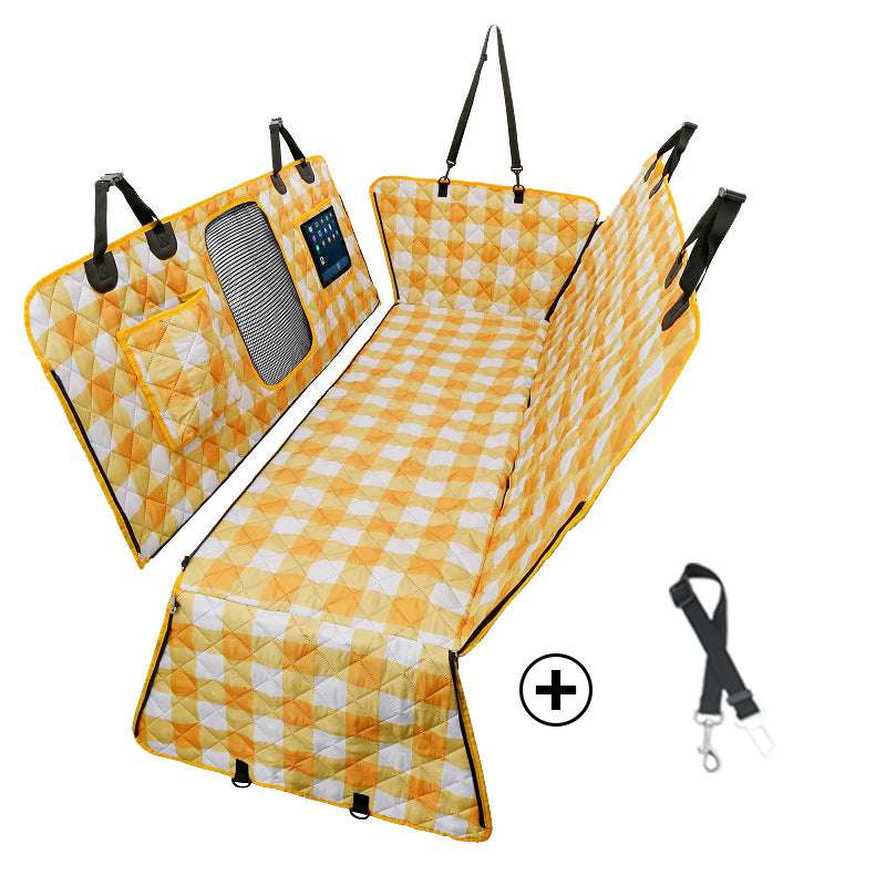 Divisible Waterproof Car Seat Pad for Rear Seats - Suitable for Pets and Humans, Thickened and Water-Resistant Automotive Backseat Pet Pad - Smart Savvy