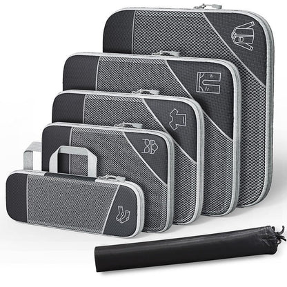 Travel Compressible Storage Bag Storage Bag Set with Shoe Bag Mesh Visual Luggage Storage Organizing Storage Bag eprolo