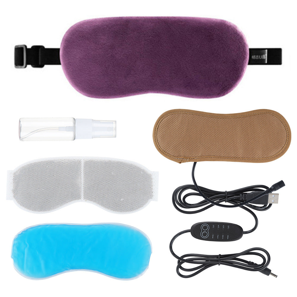 Lavender Steam Hot Compress Eye Mask USB Constant Temperature Cold And Hot Compress Shading Eye Mask eprolo
