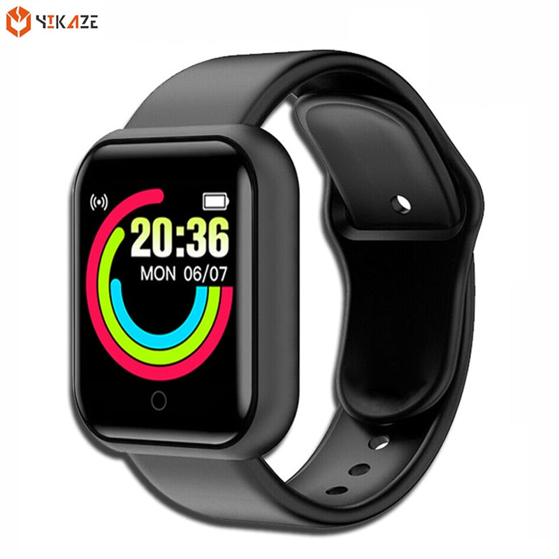 D20 Sport Smartwatch Men Women Bluetooth Heart Rate Blood Pressure Monitor Waterproof Y68 Smart Watch Kids Watch For Android IOS eprolo
