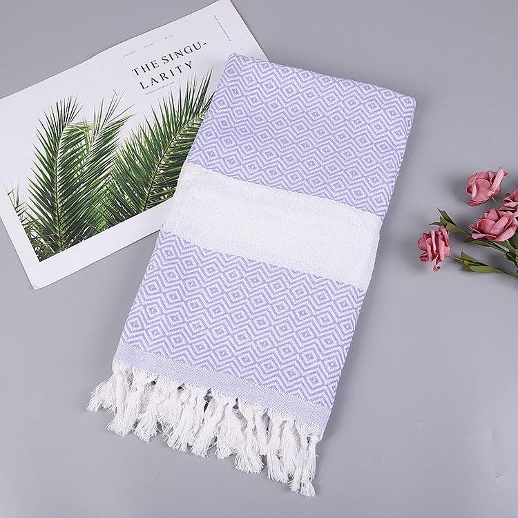 Turkish Beach Towel Striped Fringe Quick-Dry Large Size Cotton Bath Towel Multiple Styles Wholesale eprolo