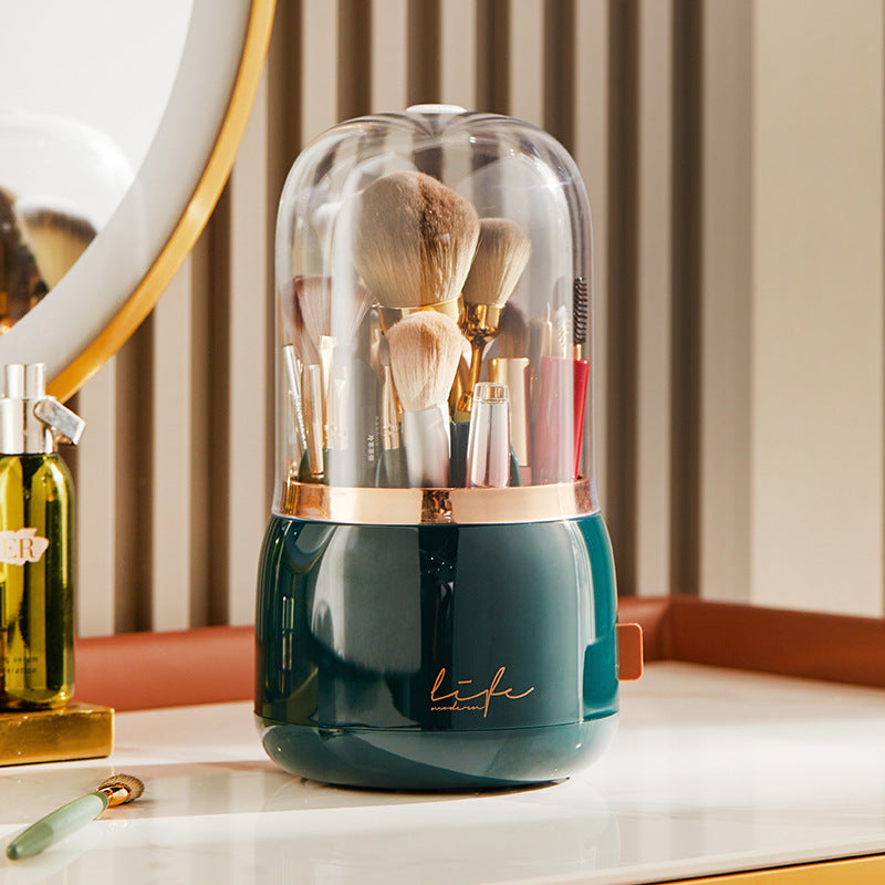 Cosmetic Brush Storage Bucket Organizer Rotating Brush Tube eprolo