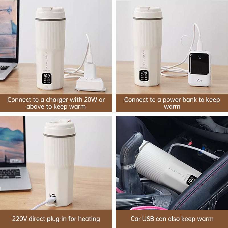 Portable Multifunctional Electric Kettle: Heating Cup, Stew Cup, Health - Preserving & Thermo Pot, Mini Travel Teapot - Smart Savvy