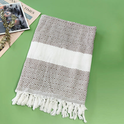 Turkish Beach Towel Striped Fringe Quick-Dry Large Size Cotton Bath Towel Multiple Styles Wholesale eprolo