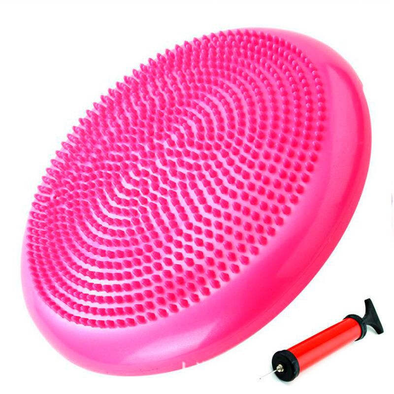 PVC Inflatable Yoga Massage Ball Fitness Yoga Balancing Ball Pad Training Cushion Stability Exercise Point Massage Mat Ball Dish eprolo