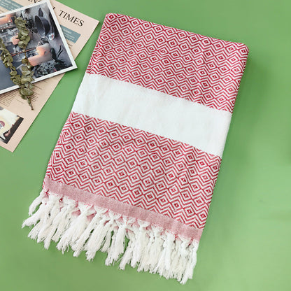 Turkish Beach Towel Striped Fringe Quick-Dry Large Size Cotton Bath Towel Multiple Styles Wholesale eprolo