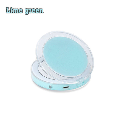 LED Lighted Vanity Travel Makeup Mirror Foldable Compact USB Charging Cosmetic Makeup Mirror Light Beauty Tools eprolo