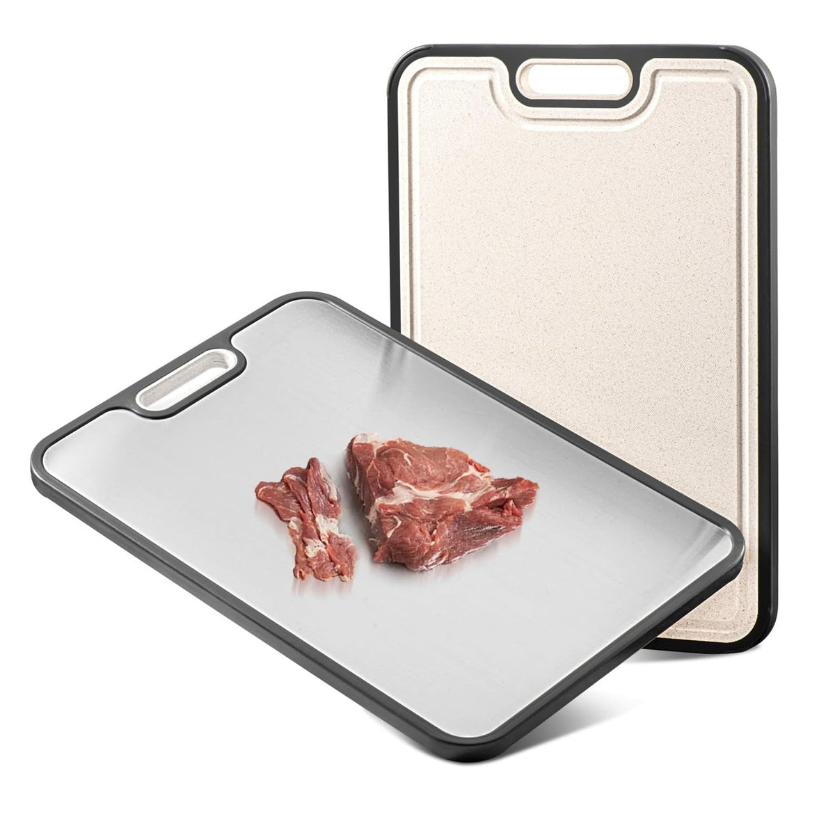 Double sided cutting board for household use with groove grinding and multifunctional vegetable cutting board eprolo
