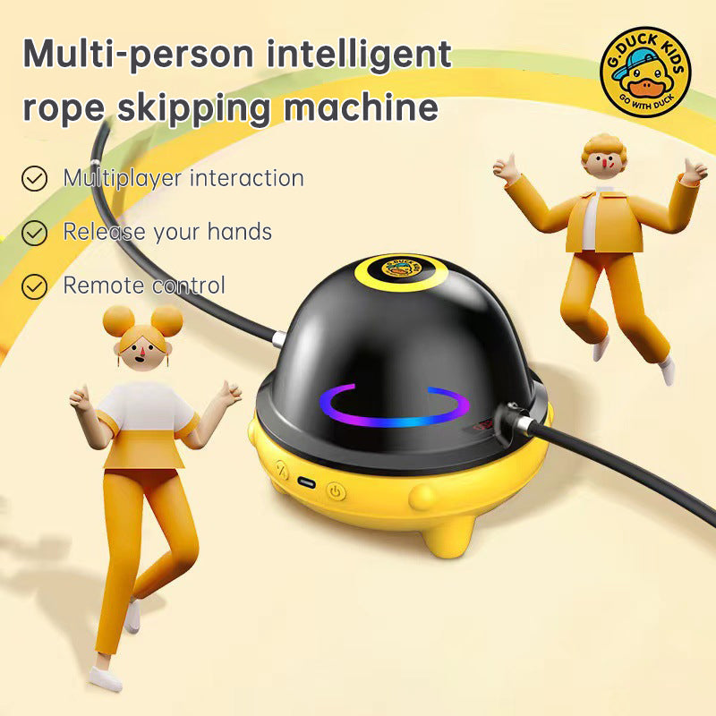 Smart Rope Skipping Machine Smart Jump Rope Machine 10-level Speed Adjustment Led Seven-color Light Wireless Music Function eprolo
