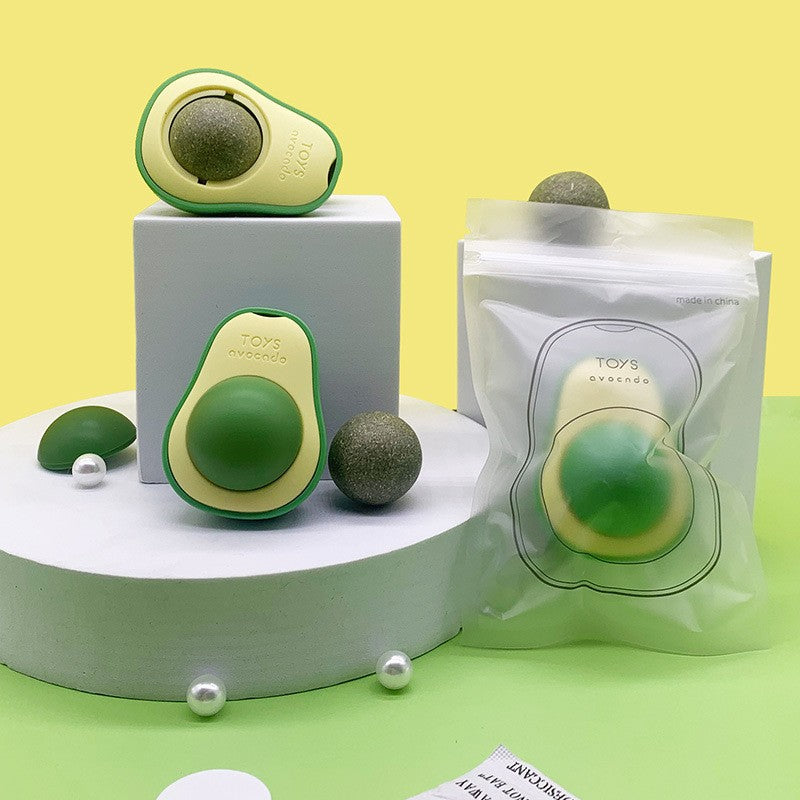 Cat Avocado Mint Ball Tooth Grinding Stick Tease Cat Magic Tool To Rotate Cat Products To Relieve Cat Toy Ball eprolo