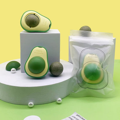 Cat Avocado Mint Ball Tooth Grinding Stick Tease Cat Magic Tool To Rotate Cat Products To Relieve Cat Toy Ball eprolo