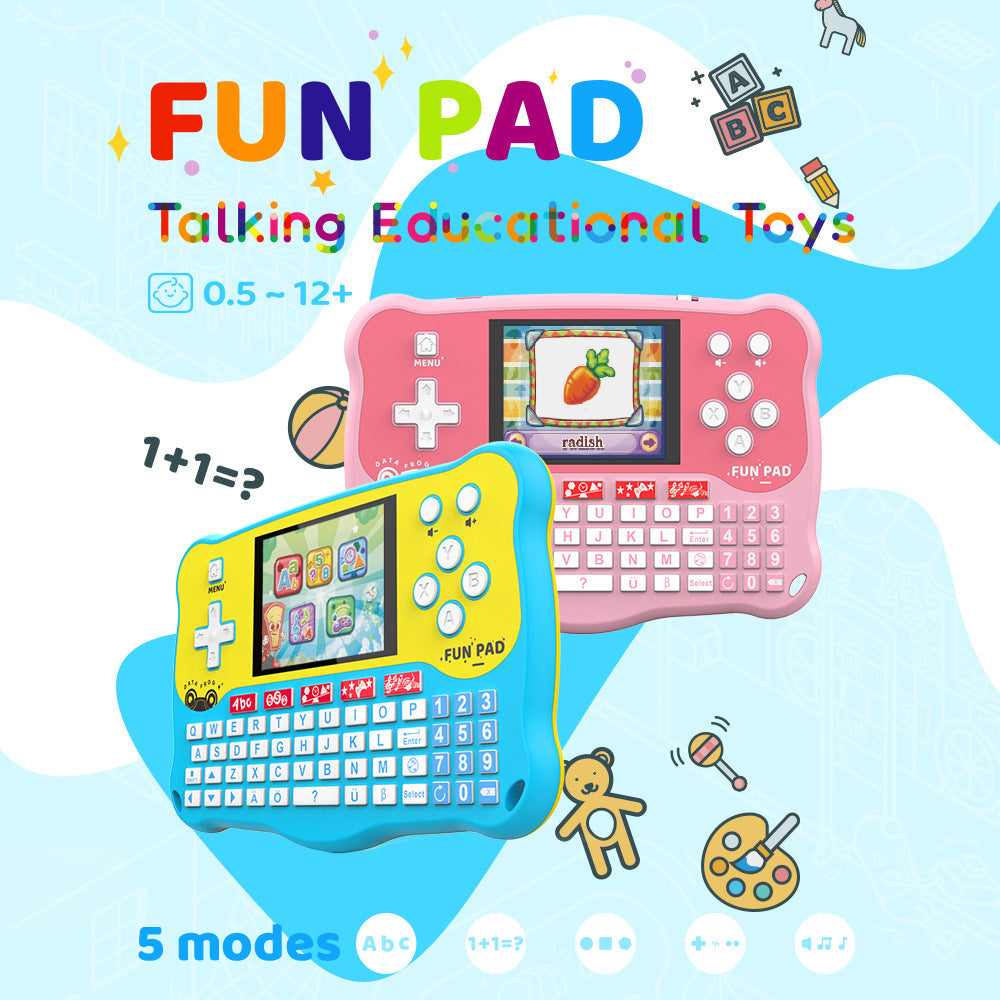 Multi functional children's tablet alphanumeric music voice learning early education machine puzzle game machine eprolo