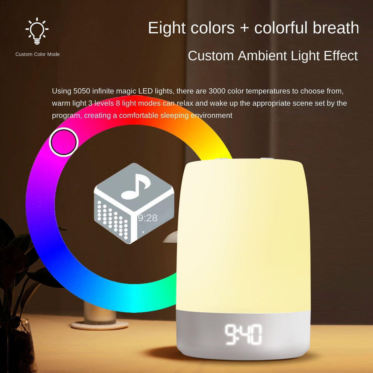 Youmian White Noise Sleep Device Breathing Atmosphere Light Music White Noise Sleep Aid Intelligent Timing eprolo