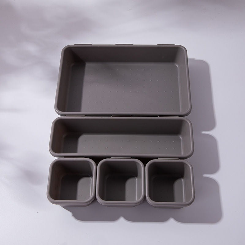 8pcs/set Adjustable Drawer Organizer Box Trays Make Up Cosmetics Sundries Divider Holder Kitchen Bathroom Closet Jewellery Box eprolo