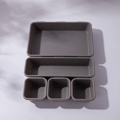8pcs/set Adjustable Drawer Organizer Box Trays Make Up Cosmetics Sundries Divider Holder Kitchen Bathroom Closet Jewellery Box eprolo