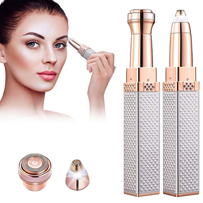4-In-1 Lipstick Shaver Electric Eyebrow Trimmer Women's Shaving Instrument Eyebrow Trimmer Multi-Function Rechargeable Shaving eprolo